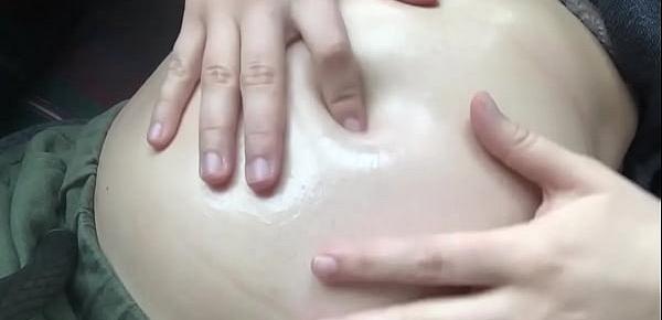  oiled up bellybutton play and fingering